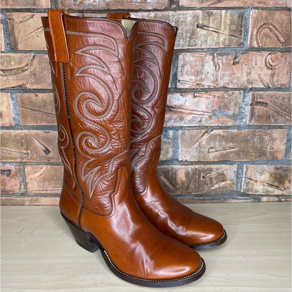Handmade Women’s  Western Cowboy Riding Boots Size 7B - Picture 1 of 10